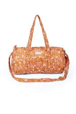 BINDI ATELIER Sac weekend sarika caramel en coton