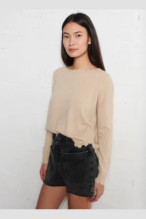 KUJTEN Pull oversize en cachemire maillé