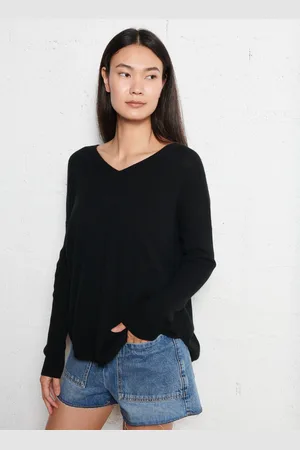 KUJTEN Pull Col V oversize en cachemire