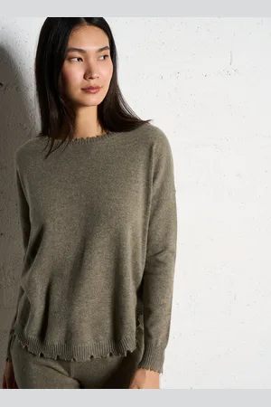 KUJTEN Pull oversize en cachemire maillé