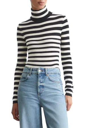 Marc O’ Polo Pull col roulé rayé en laine