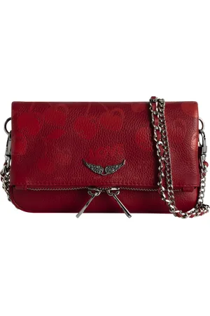 Zadig & Voltaire Pochette en cuir grainé à motifs cerises