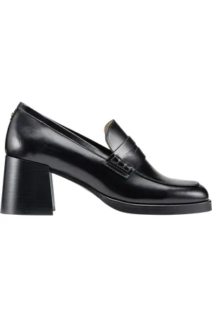 COSMOPARIS Mocassins à talons en cuir