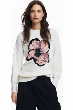 Desigual Pull droit imprimé