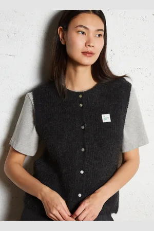 American Vintage Gilet sans manches en maille duveteuse