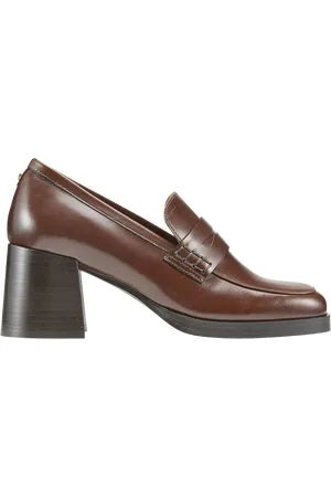 COSMOPARIS Mocassins à talons en cuir