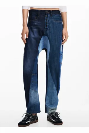 Desigual Jean baggy en coton mélangé