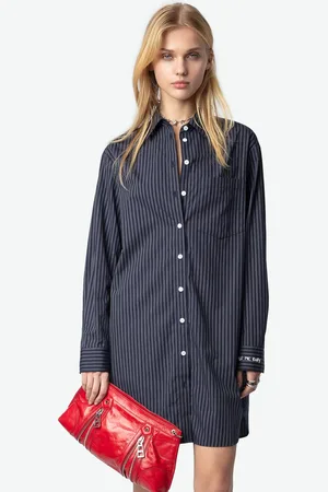 Zadig & Voltaire Robe courte en coton rayé