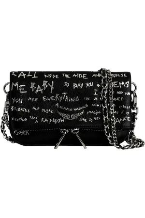 Zadig & Voltaire Pochette en cuir imprimée
