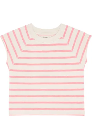 Bellerose Tee-shirt rayé en coton bio mélangé