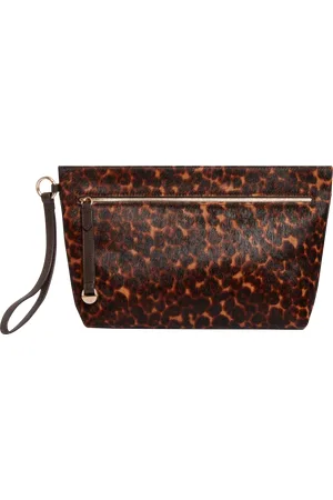 Vanessa Bruno Pochette zippée imprimée en cuir