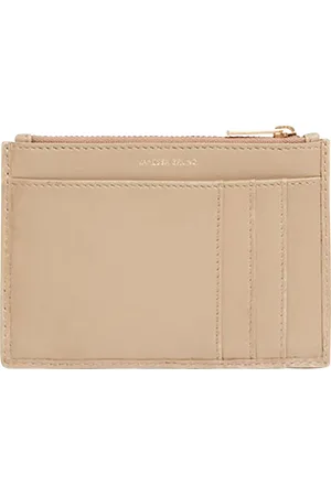 Vanessa Bruno Porte-monnaie zippé en cuir tressé