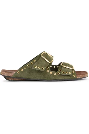 BOSABO Sandales en cuir velours