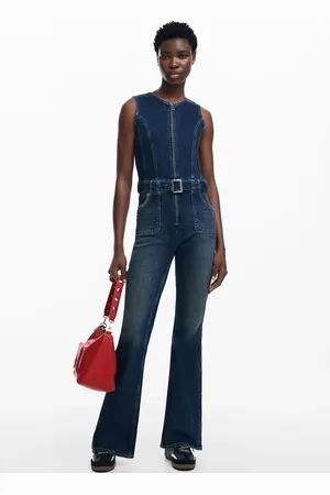 Desigual Combinaison évasée en coton mélangé