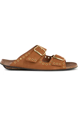 BOSABO Sandales en cuir velours