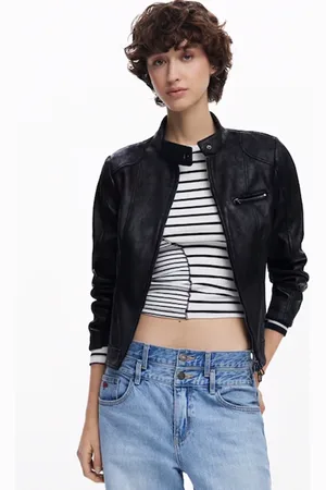 Desigual Veste droite effet cuir