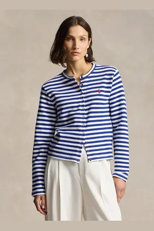 Ralph Lauren Cardigan ajusté en coton mélangé