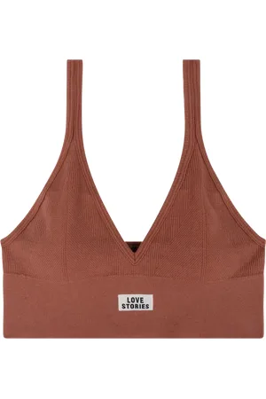 LOVE Stories Bralette côtelée à logo