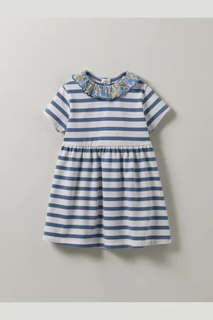 CYRILLUS Robe marinière tissu liberty en coton biologique