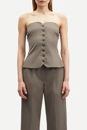 Samsøe Samsøe Bustier en fibres recyclées mélangées