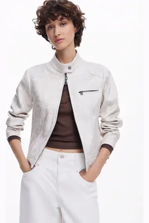 Desigual Veste droite effet cuir