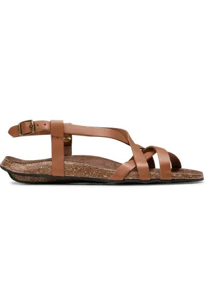 BOSABO Sandales plates en cuir