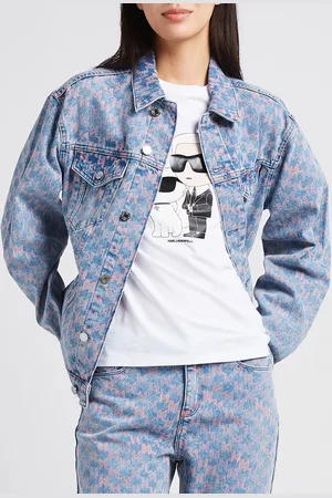 Karl Lagerfeld Veste en jean imprimée