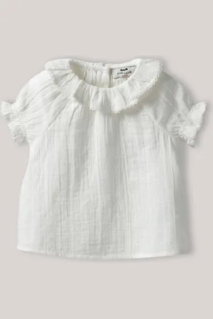 CYRILLUS Blouse brodée en gaze de coton