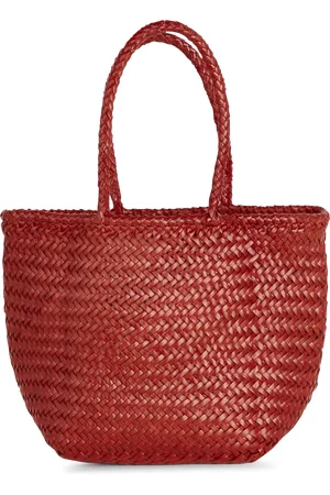 Dragon Diffusion Panier tissé en cuir
