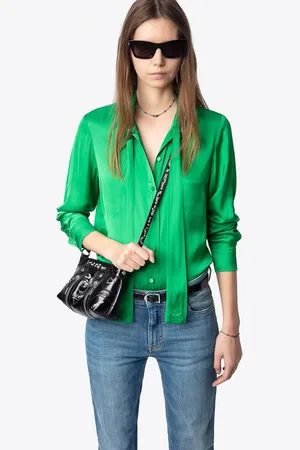 Zadig & Voltaire Chemise col lavallière satinée