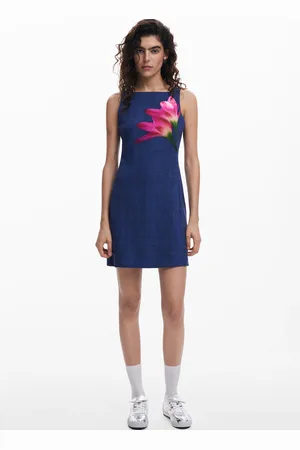 Desigual Robe courte effet denim