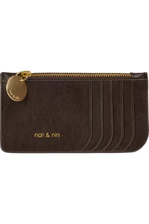 Nat & Nin Porte-cartes zippé en cuir