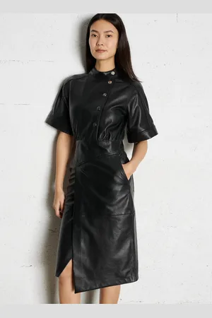 Bash Robe midi en cuir