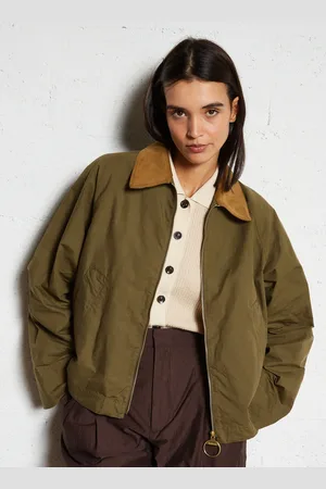 Barbour Veste courte droite zippée en coton