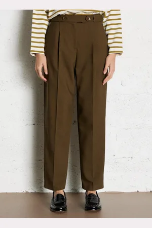 Bash Pantalon taille haute carotte à boutons
