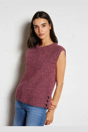 MAISON 123 Pull sans manches en laine mélangée