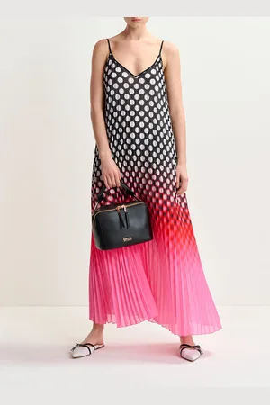 Essentiel Antwerp Robe longue plissée à pois