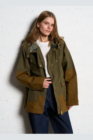 Barbour Veste mi-longue zippée en coton