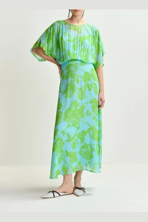Essentiel Antwerp Robe longue col rond imprimée