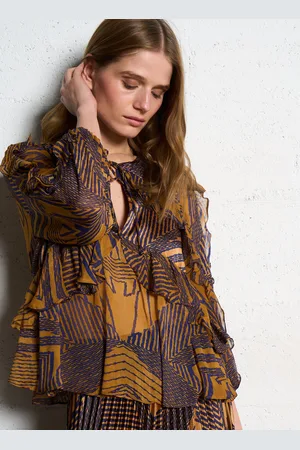 Bash Blouse ample à volants imprimé