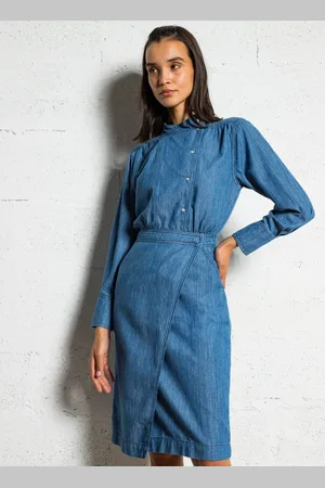 Bash Robe midi en coton mélangé