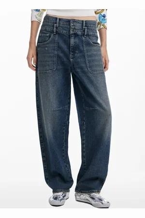 Desigual Jean baggy en coton mélangé
