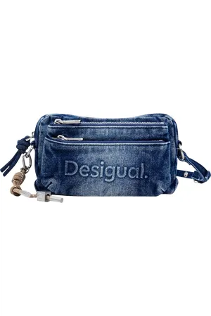 Desigual Grande portefeuille en denim de coton