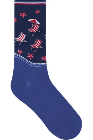 Bleuforêt Chaussettes en coton mélangé imprimé