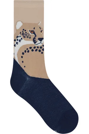 Bleuforêt Chaussettes en coton mélangé imprimé