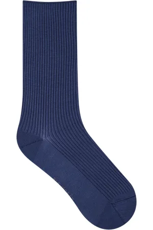 Bleuforêt Chaussettes en coton côtelé