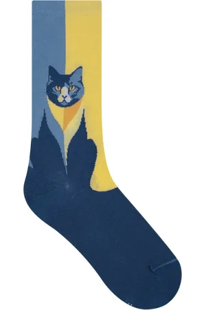 Bleuforêt Chaussettes en coton mélangé imprimé