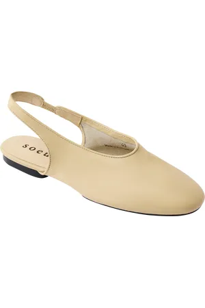 Soeur Slingbacks plats en cuir