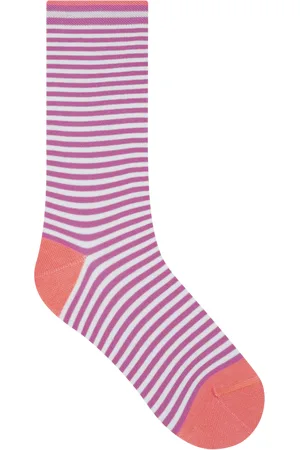 Bleuforêt Chaussettes en coton mélangé rayé