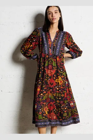 Bash Robe longue ample Col V